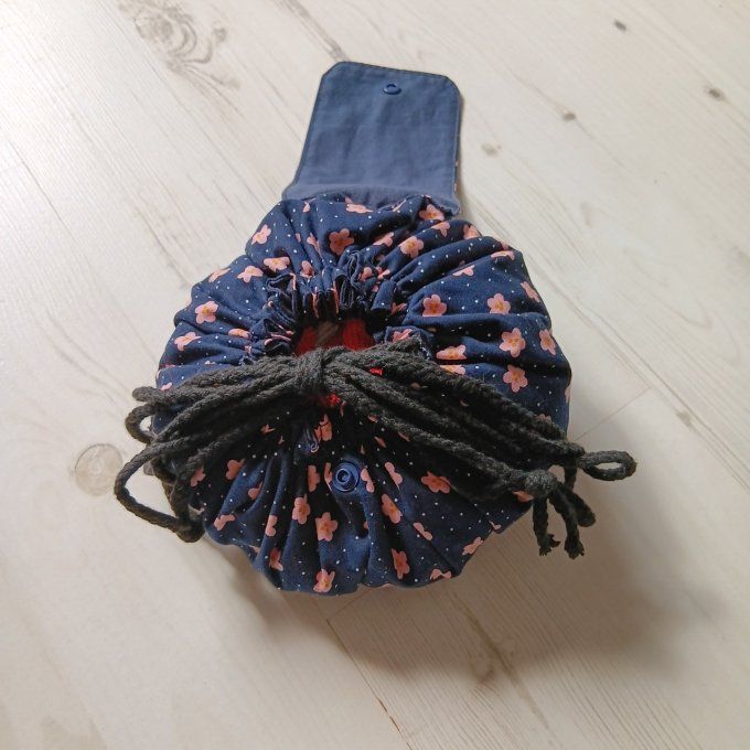 Bourse Poumpoum "Little Pink Flowers"