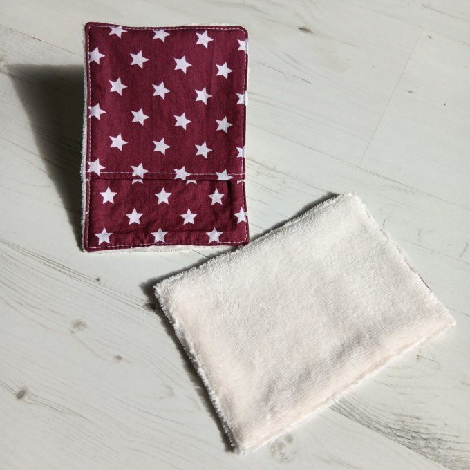 Maxi Lingette "Dark Red and White Stars" 