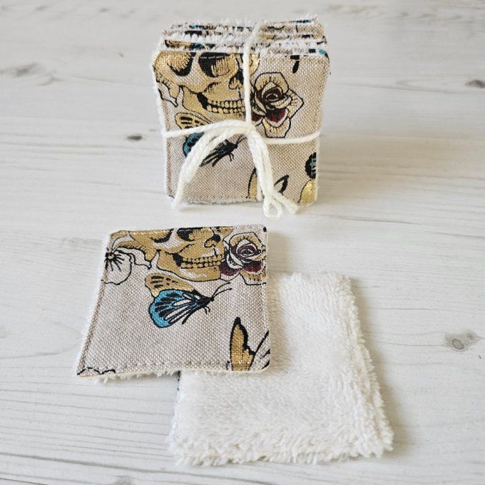 Lot de lingettes "Golden Skull"