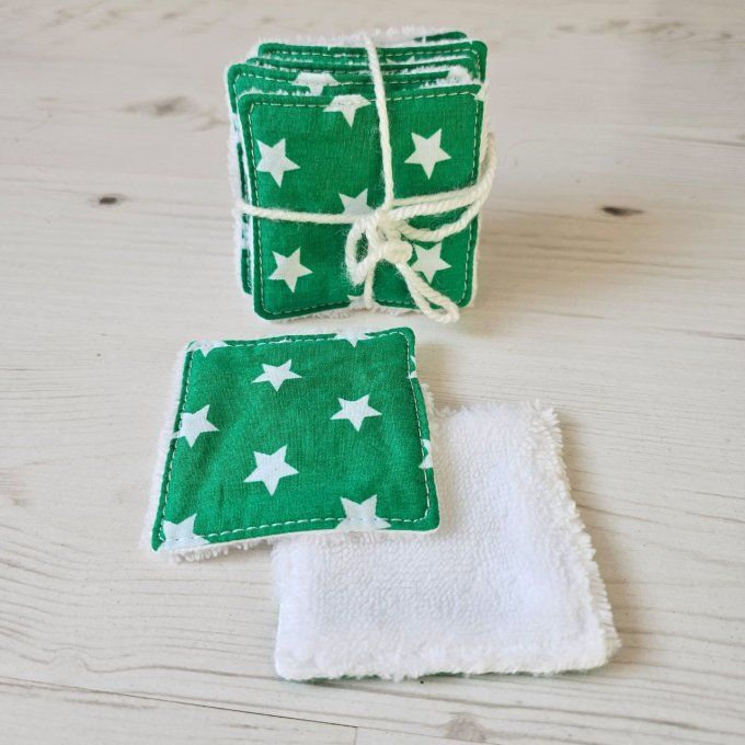 Lot de lingettes "Bright Green Stars"