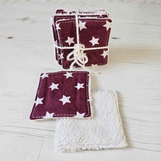 Lot de lingettes "Red Wine Stars"